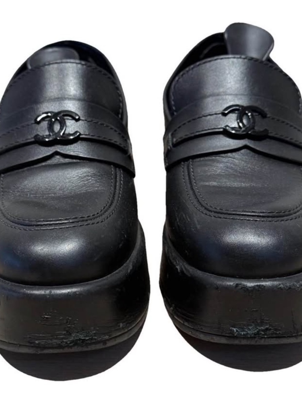 Chanel 2022 Interlocking CC Logo Pump Loafers